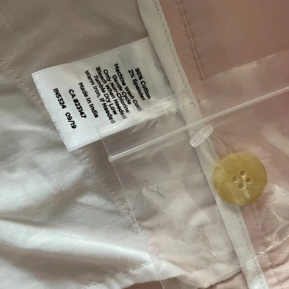 Talbots Womens Light Pink High Rise Flat Front Straight Leg Chino Pants Size 16P - Picture 4 of 9